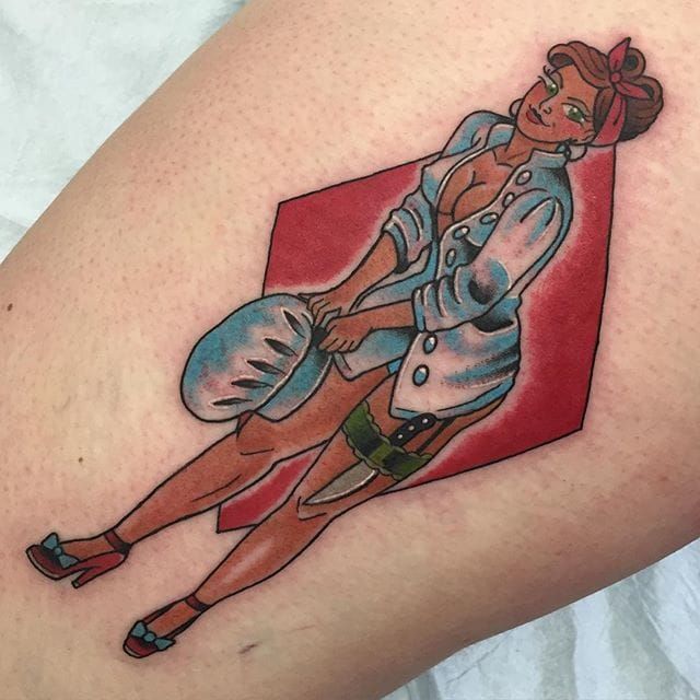 Chef pin-up by Jenny Boulger