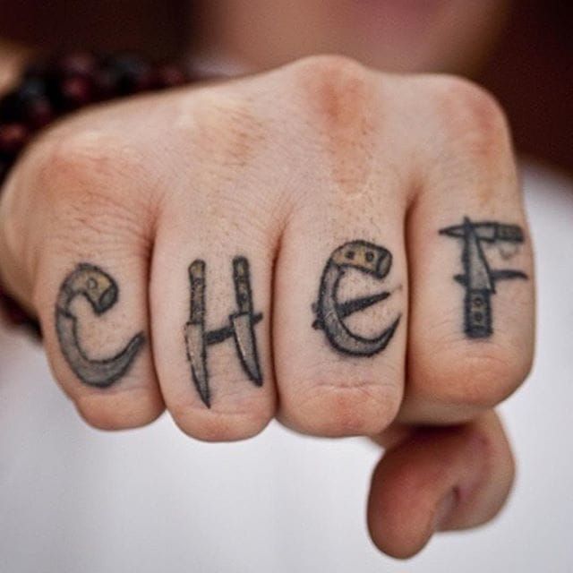 Rad knuckles tattoo