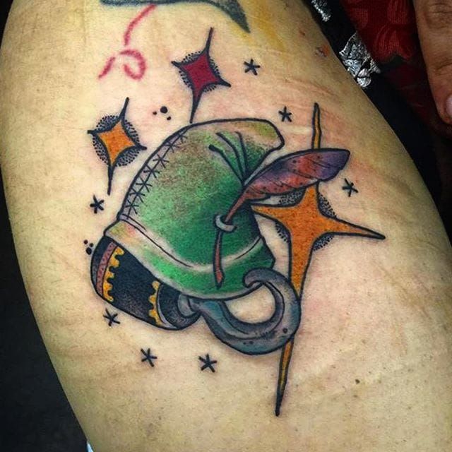 peter pan hat tattoo