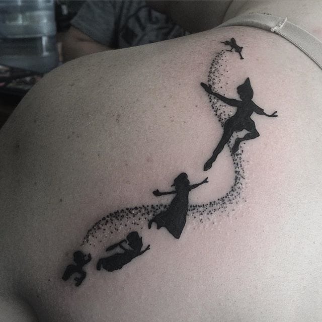 27 Minimalist Peter Pan Tattoos to Remind You to Never Grow Up • Tattoodo