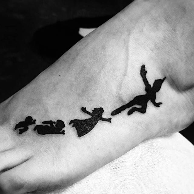 Peter Pan and friends tattoo by lucky13sam