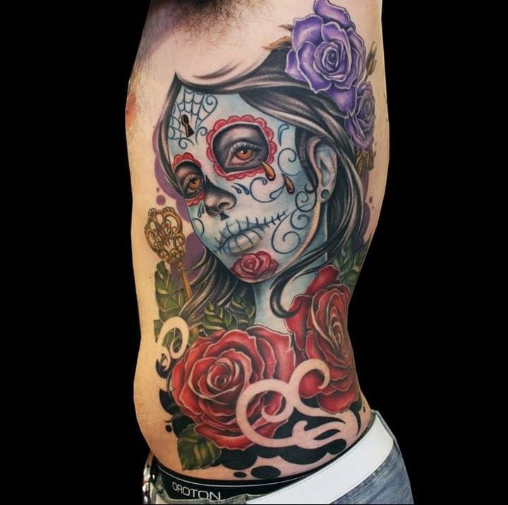 13 Beautiful Day Of The Dead Tattoos • Tattoodo
