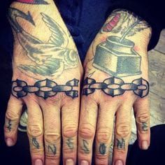 Knuckle Tattoos by Dan Crowe