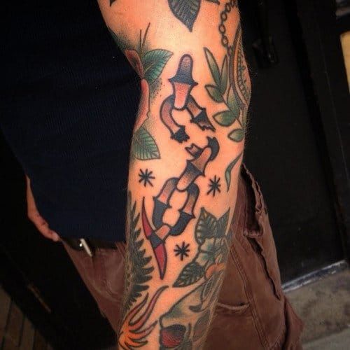 Broken Chain Tattoo by Rich Lajoie