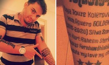 Manchester City Fan Gets Players Name Tattoos But Something's Wrong... •  Tattoodo