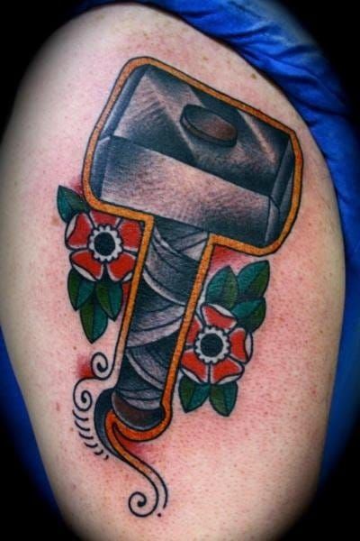 12 Awesome Hammer Tattoos  Tattoodo