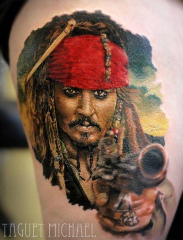 13 Captain Jack Sparrow Tattoos • Tattoodo