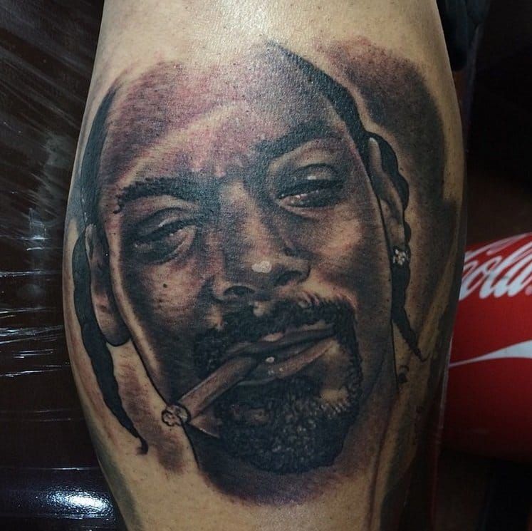 Tattoo uploaded by Robert Davies  Snoop Dogg Tattoo by Gibbo snoopdogg  portrait miniatureportrait hiphop music popculture miniature Gibbo   Tattoodo