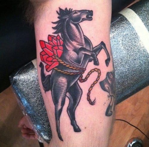 20 Great Old School Horse Tattoos • Tattoodo