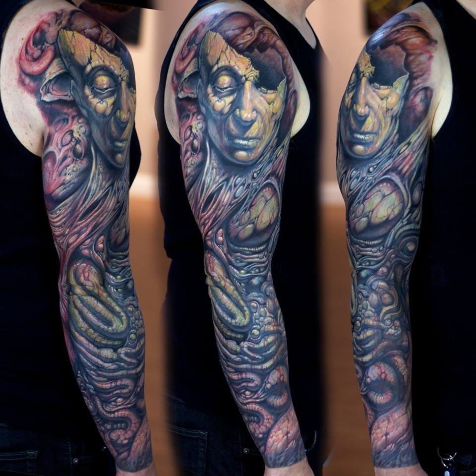 Crazy sleeve tattoo