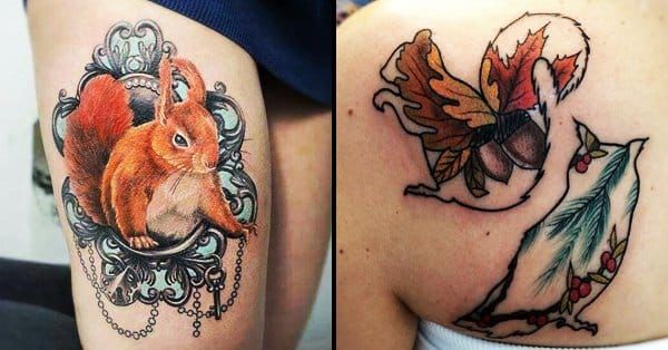 9 Cute Squirrel Tattoo Designs Ideas And Meanings