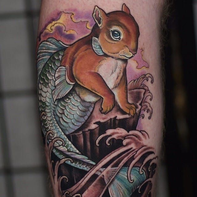 Photo tattoo Squirrel 04022019 081  idea for a squirrel tattoo   tattoovaluenet  tattoovaluenet