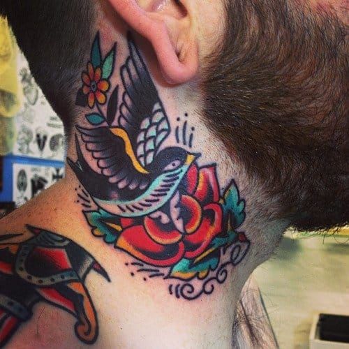70 Stylish Neck Tattoos For Men  Tattoo Designs  TattoosBagcom