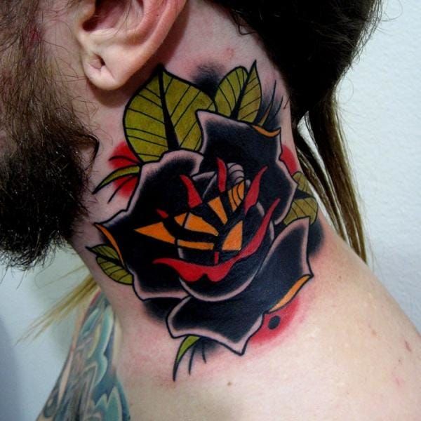 40 Excellent Neck Tattoo Designs for Men  Women  Traditional tattoo neck  Neck tattoo for guys Neck tattoo