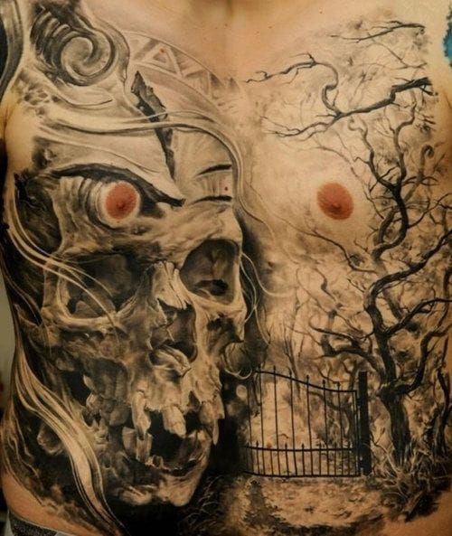 MARAVILHOSA tatuagem do mosntro Dmitryi Samohin!