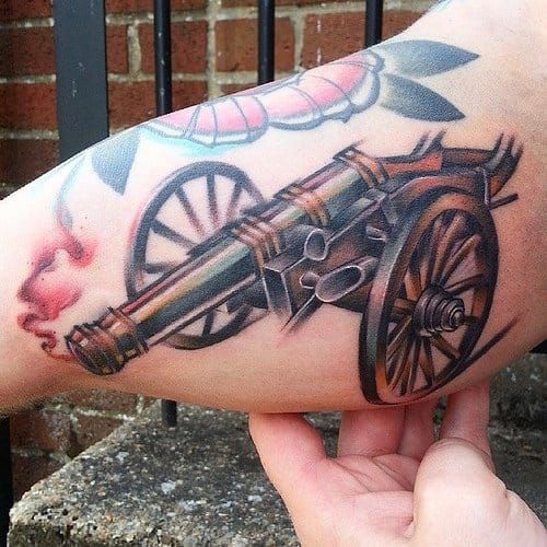Cannon tattoo images