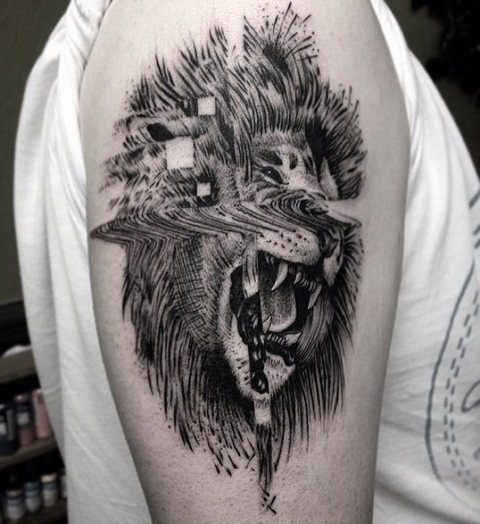Glitch lion by Amos too.