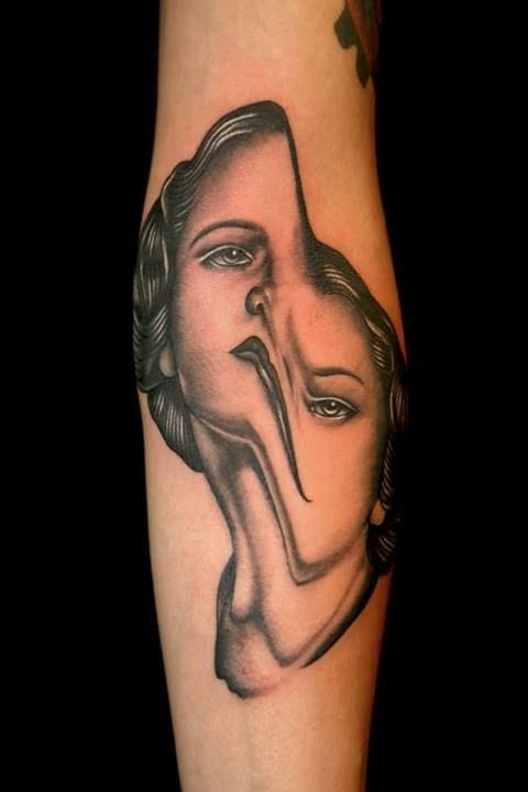 Another artist familiar with glitch tattoos: Pietro Sedda.