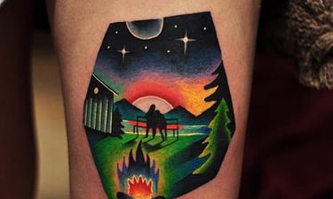 16 Peaceful Night Tattoos • Tattoodo