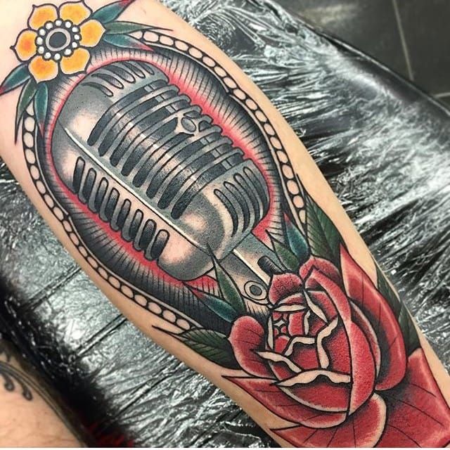 16 Rockabilly Microphone Tattoos • Tattoodo