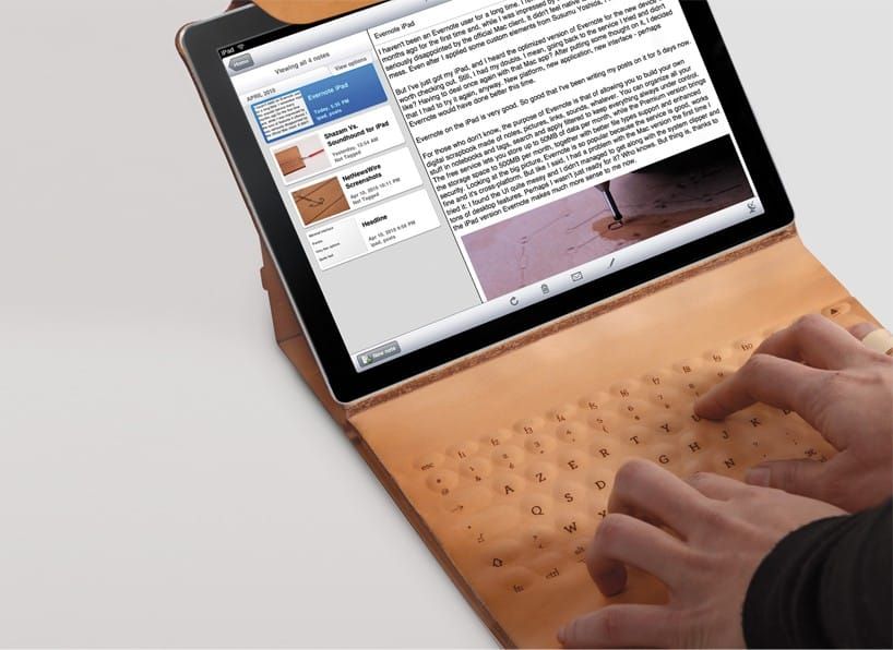 A smart iPad cover with a real (tattooed) skin touch!