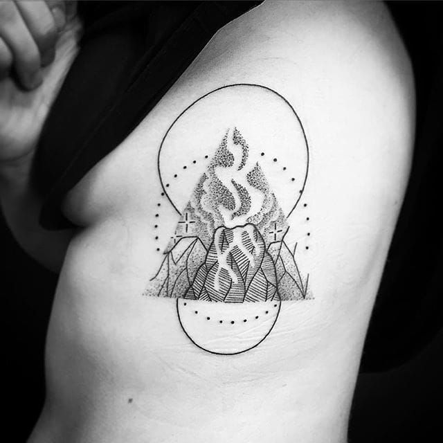 10 Explosive Volcanic Tattoos  Tattoodo