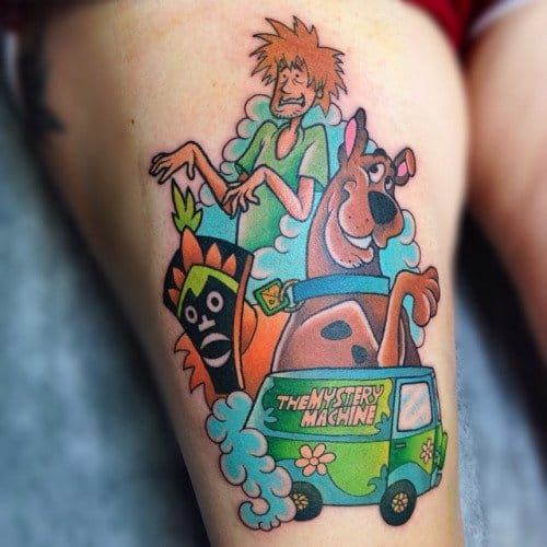 60 Scooby Doo Tattoo Designs For Men  Cartoon Ink Ideas  Movie tattoos Scooby  doo tattoo Small tattoos for guys