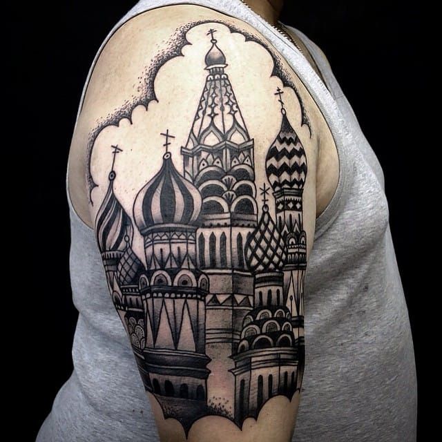 Tattoo uploaded by Crazy Dayz Tattoo  Black and grey Russian Orthodox  Cross  Tattoodo