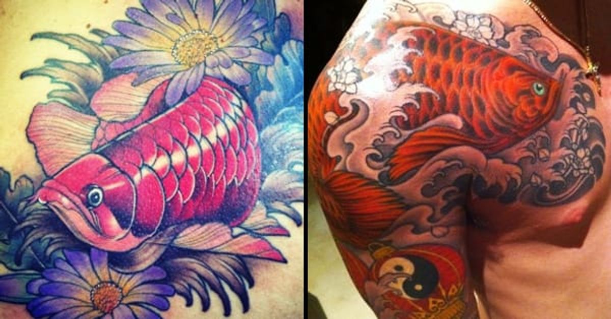 6 Super Lucky Arowana  Tattoos   Tattoodo