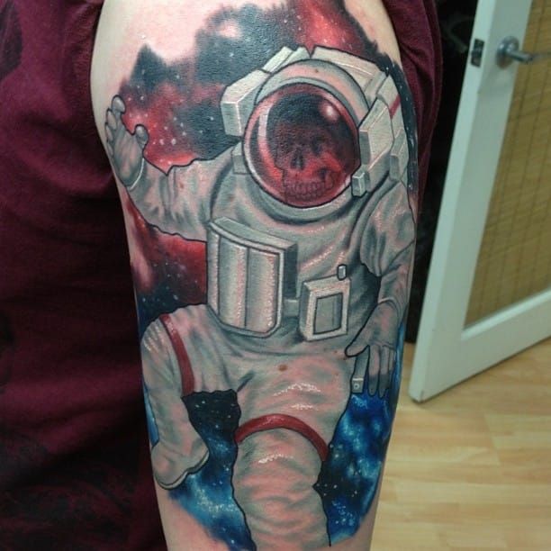 Pin by Benjamin Pooley on Ink  Astronaut tattoo Forearm sleeve tattoos Houston  tattoos