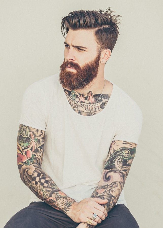 Kickstarting Movember With Tattooed Men With Beards • Tattoodo