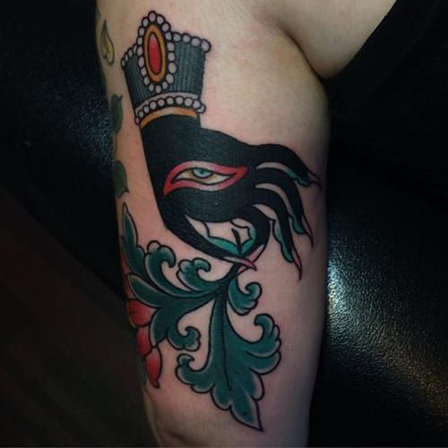 Dark Hand Tattoo by Claudia Ottaviani