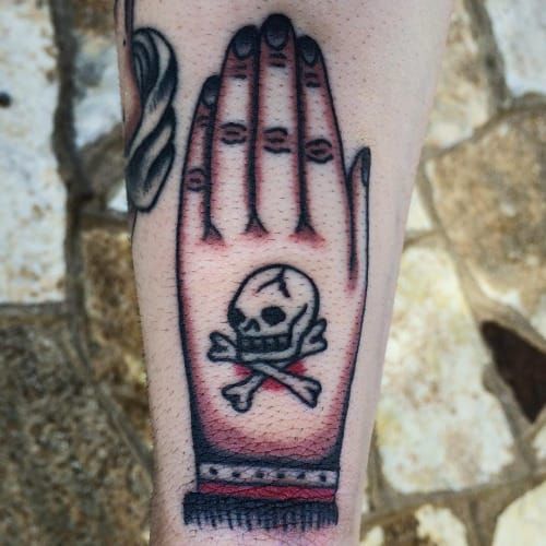Hand Skull Tattoo by Ivan Antonyshev