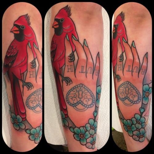 Tattooed Hand Tattoo by Clare Clarity