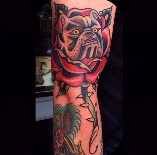 Small bulldogfiller boldwillholdtattoo    samuelebriganti  boldwillholdfirenze bulldogta  Bulldog tattoo Traditional tattoo  inspiration Tattoos for guys