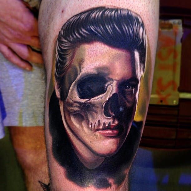 Elvis Presley Tattoo By JJ Adams  Arthouse Gallery