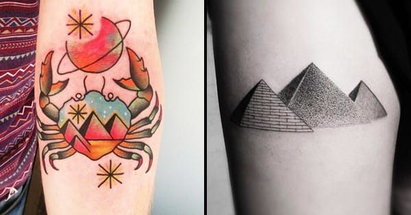 100 One Of A Kind Pyramid Tattoos