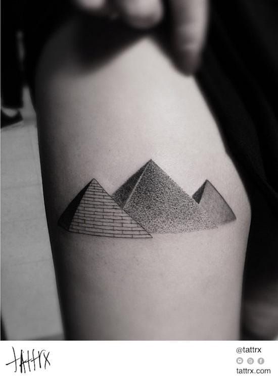 14 Fascinating Pyramid Tattoos  Tattoodo