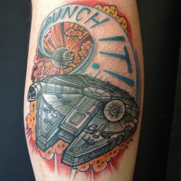 Almost Angels Tattoo on Twitter Happy Star Wars Day everyone May the 4th  be with you Millennium Falcon by Laura DP aatattoofamily almostangels  almostangelstattoofamily ely cambs milliniumfalcon starwars  maythe4thbewithyou starwarsday 