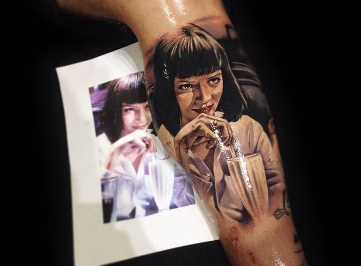 Tattoo tagged with pulp fiction outline  inkedappcom