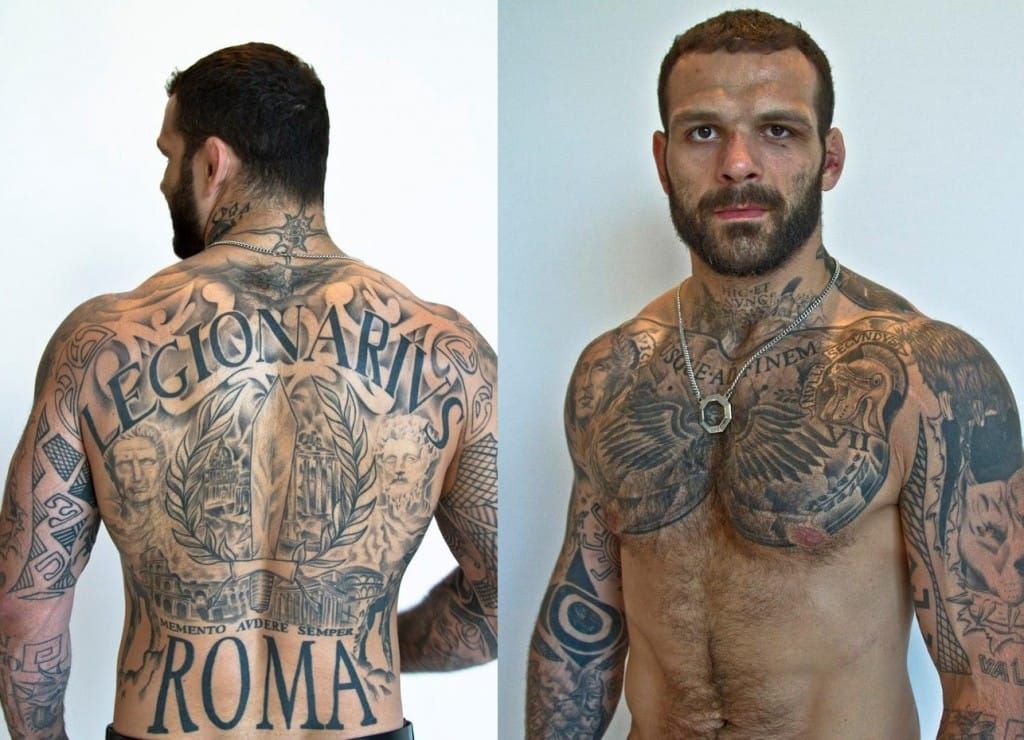 UFC Benson Henderson 전사  Warrior His tattoo is great but Korean Font  is not pretty  rkorea