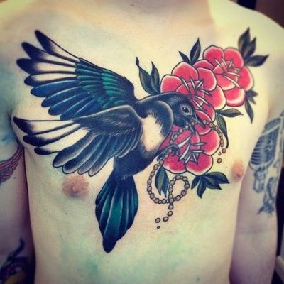 11 Tasteful Magpie Tattoos
