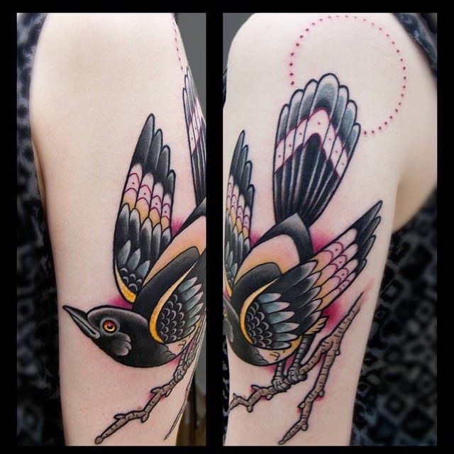 Magpie Tattoo by Ramin Banan