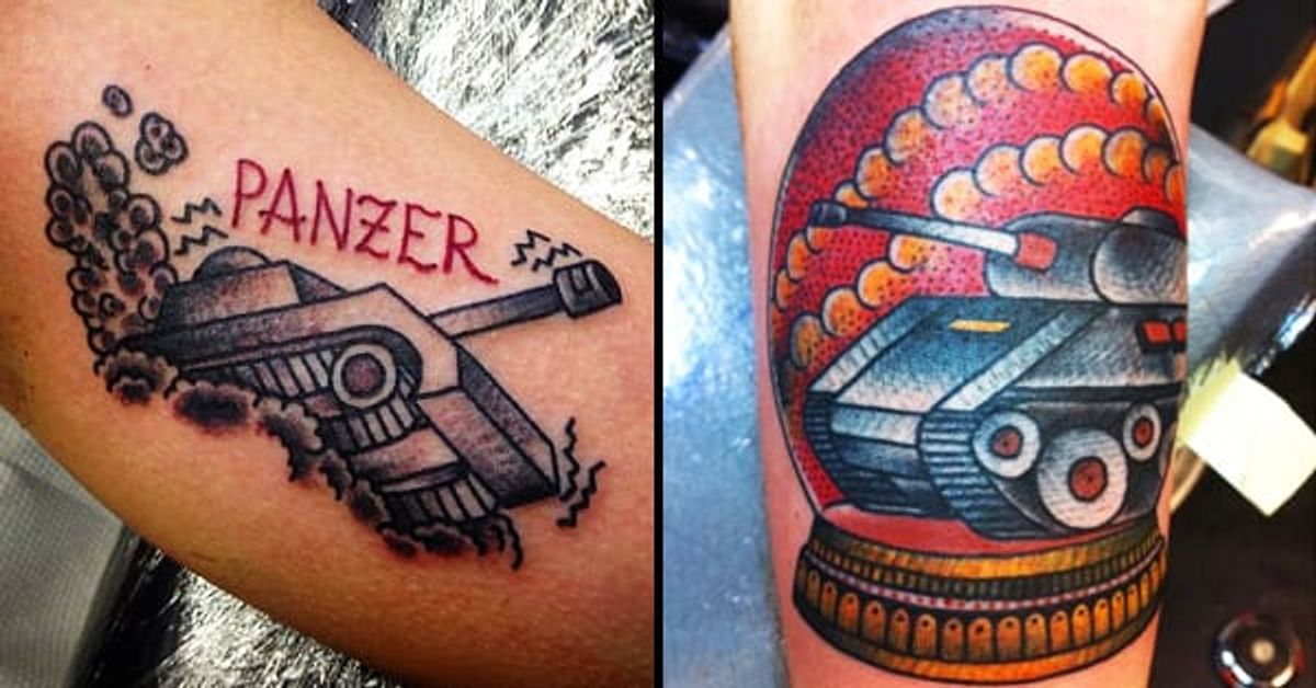 12 Tough Tank Tattoos.