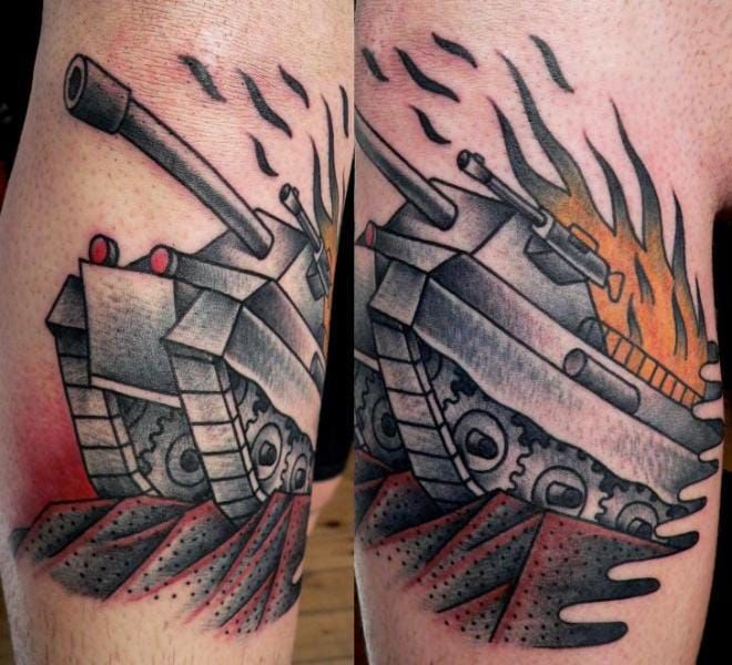 Thunderdome Tattoo  Old school tank by Duke  Facebook