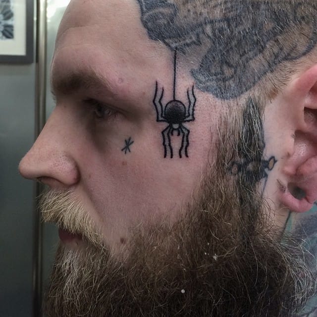 via DSpider face tattoo via Dubuddha Orgubuddha Org