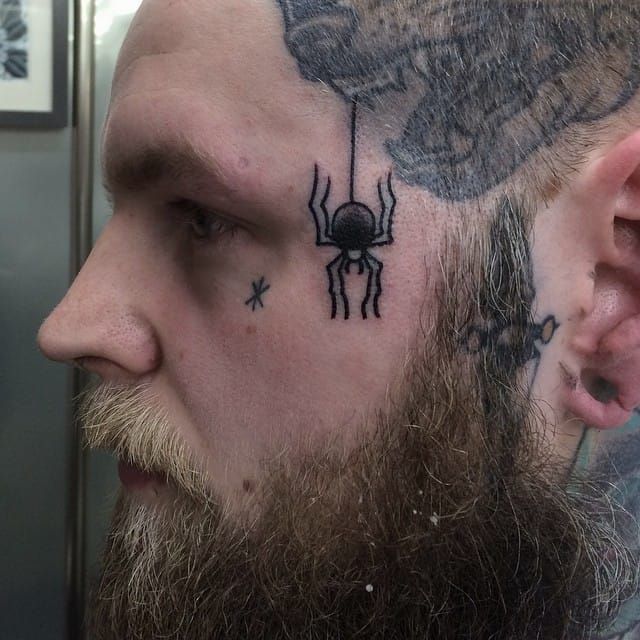 via DSpider face tattoo via Dubuddha Orgubuddha Org