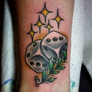 10 Lucky Dice Tattoos