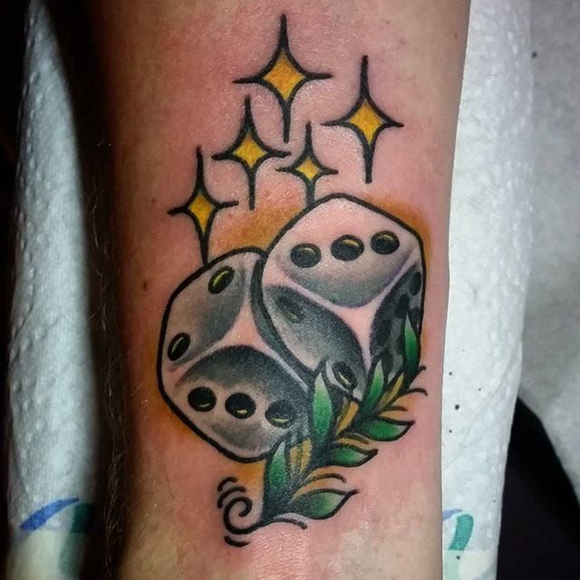Dice Tattoo by Tony Mulkes
