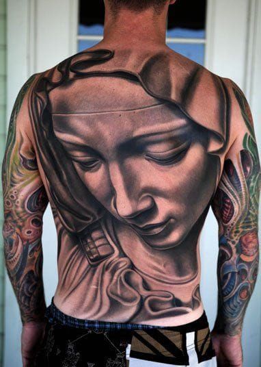 Virign Mary Tattoo by Nikko Hurtado